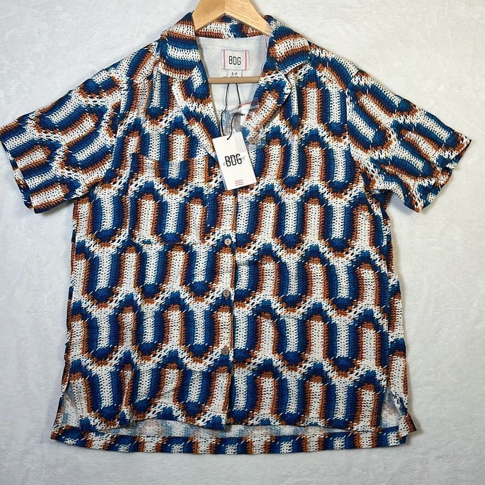BDG Dylan Linen‎ Souvenir Button-Down Shirt  Women Small-NWT